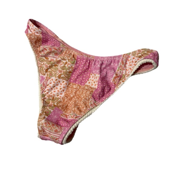 Elysiian Nantucket Bikini NWT Top (Sz L) and NWOT Bottom (Sz S) - Pink Paisley - Picture 10 of 16